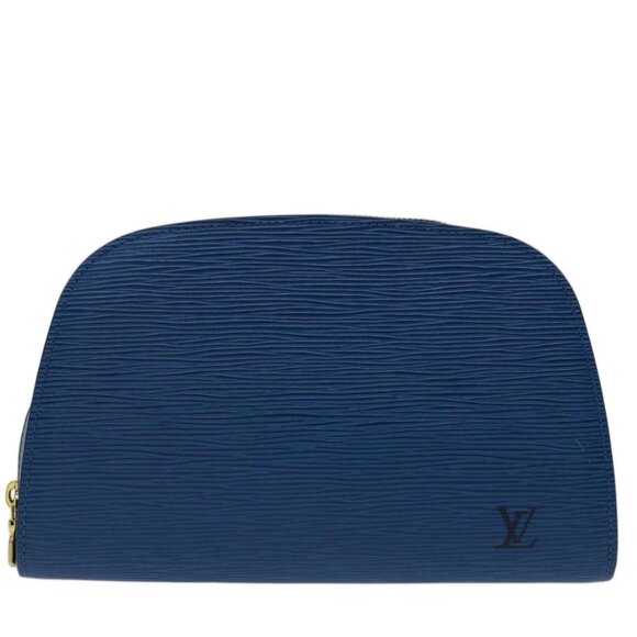LOUIS VUITTON Epi Dauphine GM Pouch Blue M48435 LV Auth 69549 - Picture 14 of 16
